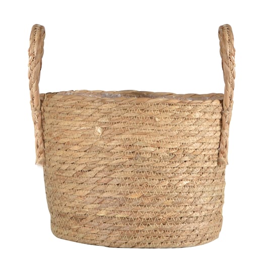 10&#x22; Natural Cattail Lined Basket by Ashland&#xAE;